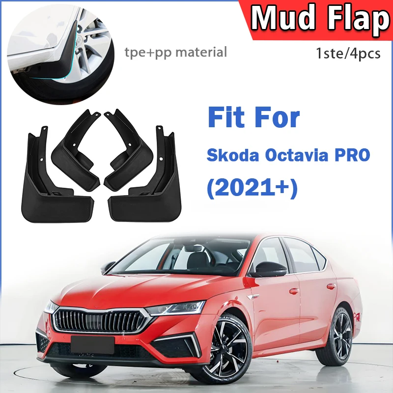 

For SKODA Octavia pro 2021 2022 2023 2024 2025 Mud Flap Guards Splash Mudguard Fender Mudflaps Car Accessories Front Rear 4pcs