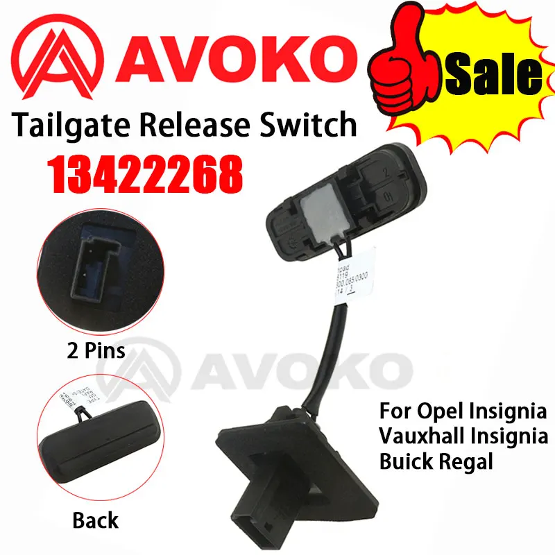 13422268 Tailgate Boot Switch Trunk Opening Release For Opel Insignia Vauxhall Insignia Hatch Saloon For Buick Regal 13359897