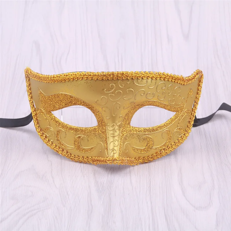 Halloween Black Silver Sexy Half Face Blindfold Mask for Halloween Party Costume Ball Bar Party Carnival Night Masquerade Masks