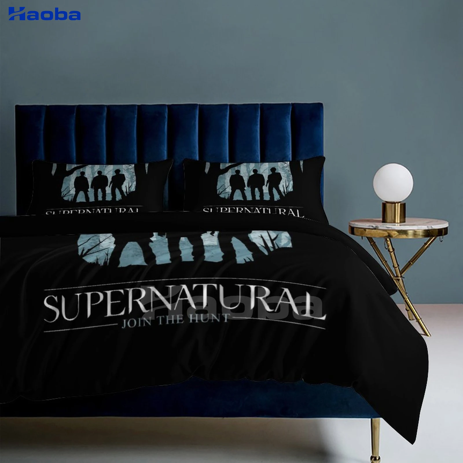 Movie Supernatural Three Piece Bedding Set Children or Adults for Beds Quilt Covers Birthday Gifts for Women Men