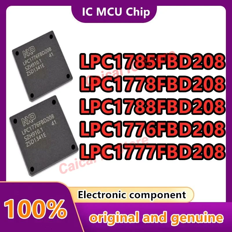 

LPC1788FBD208 LPC1778FBD208 LPC1785FBD208 LPC1776FBD208 LPC1777FBD208 Package: LQFP-208 Microcontroller (MCU/MPU/SOC) IC Chip