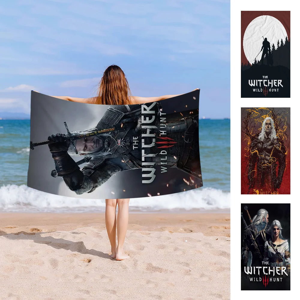 Hot-The-W-Witcher-Game Big Microfiber Beach Towels Quick Dry Towel Sand Beach Towels Pool Towel For Travel Swim Pool Yoga