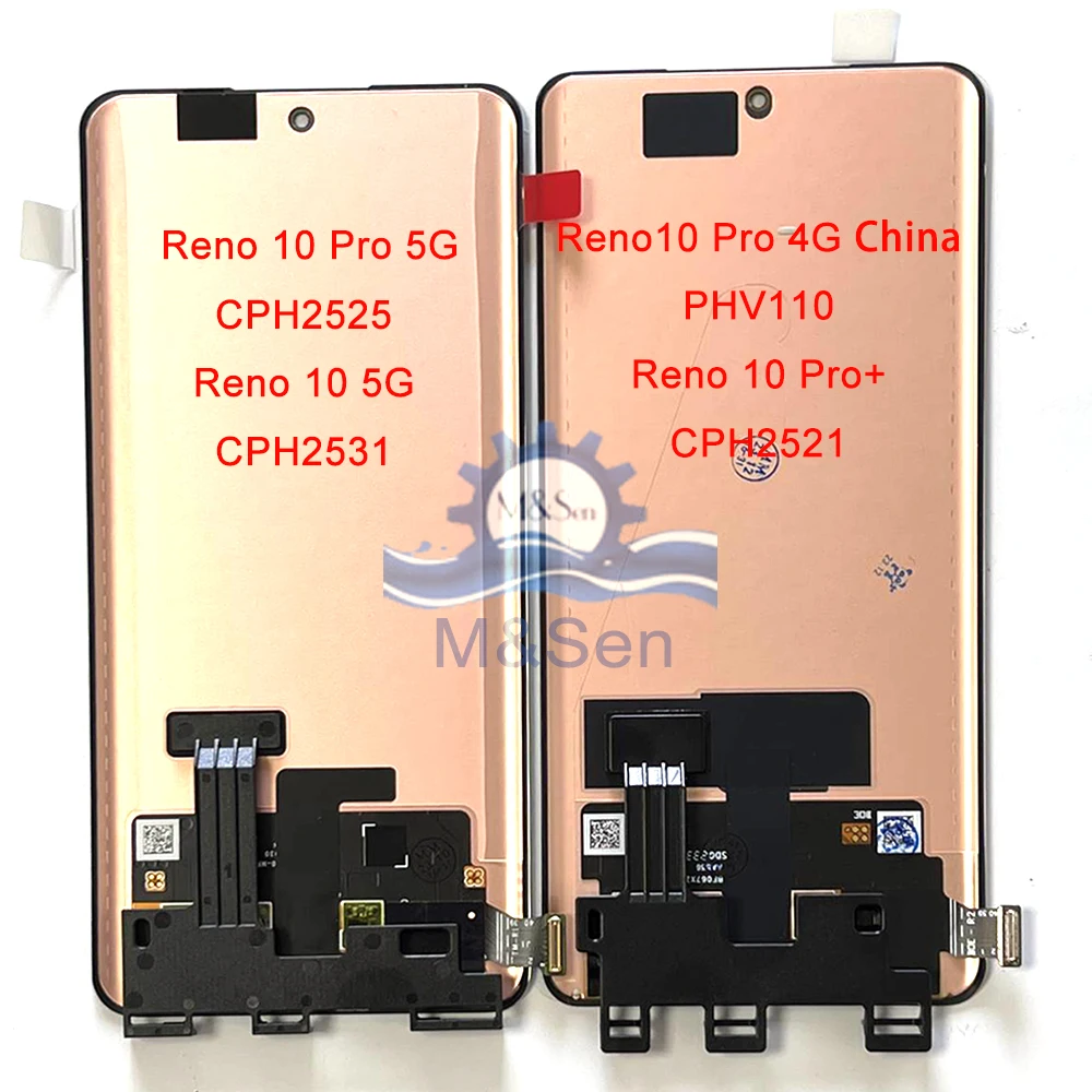 Original AMOLED For Oppo Reno10 5G CPH2531/ PHW110 LCD Screen Display+Touch Frame For Reno 10 Pro CPH2525 /10 Pro China PHV110