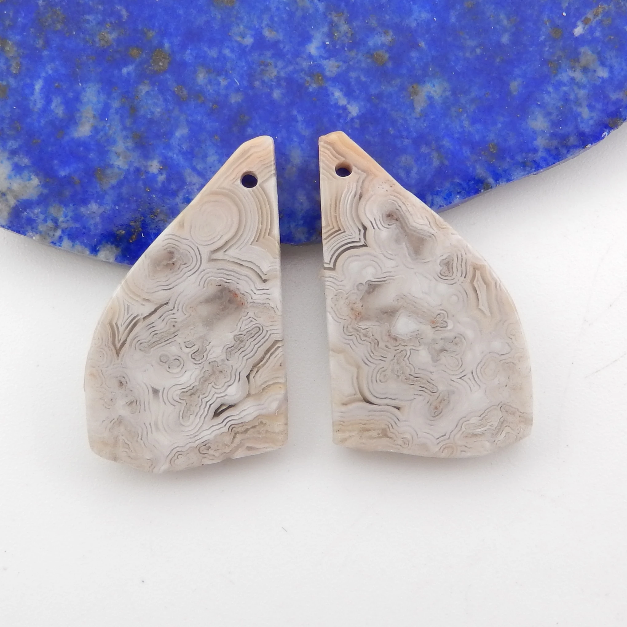 Natural Crazy Lace Agate Free Shape Earrings Beads For Jewelry Making , Fashion For DIY Women Jewelry Making Accessory