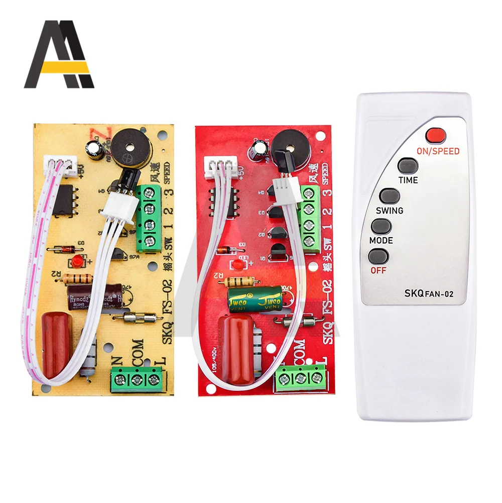 110V-240V 100W 300W Universal Fan Remote Control Modified Board Infrared Circuit Control Board Electric Fan with remote control