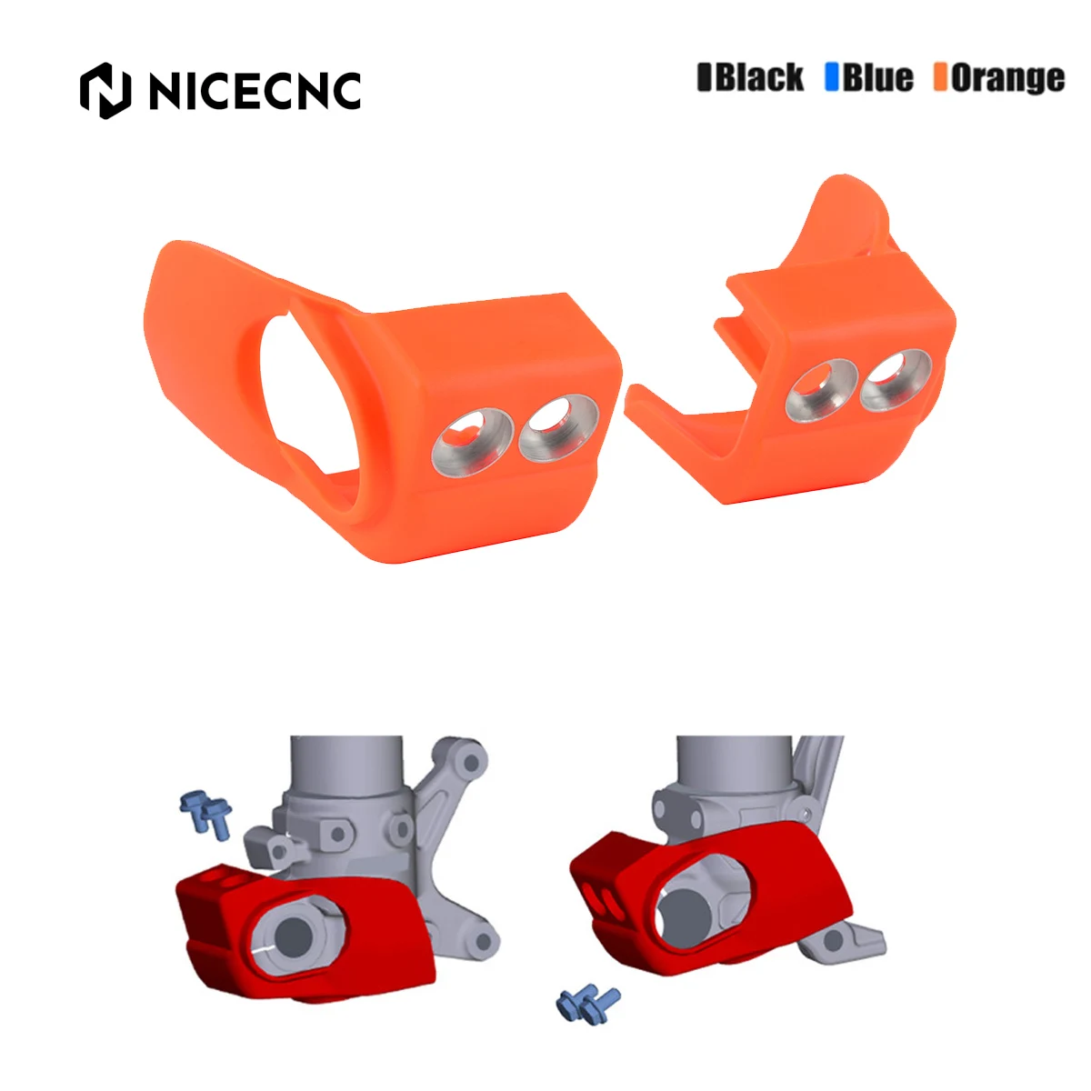 

2024 For KTM EXC 300 Motorcycle Front Fork Shoe Cover Guard EXC-F 500 SX-F 450 XC-F 350 XC-W 300 EXC 250 XC 150 SX 125 2016-2024