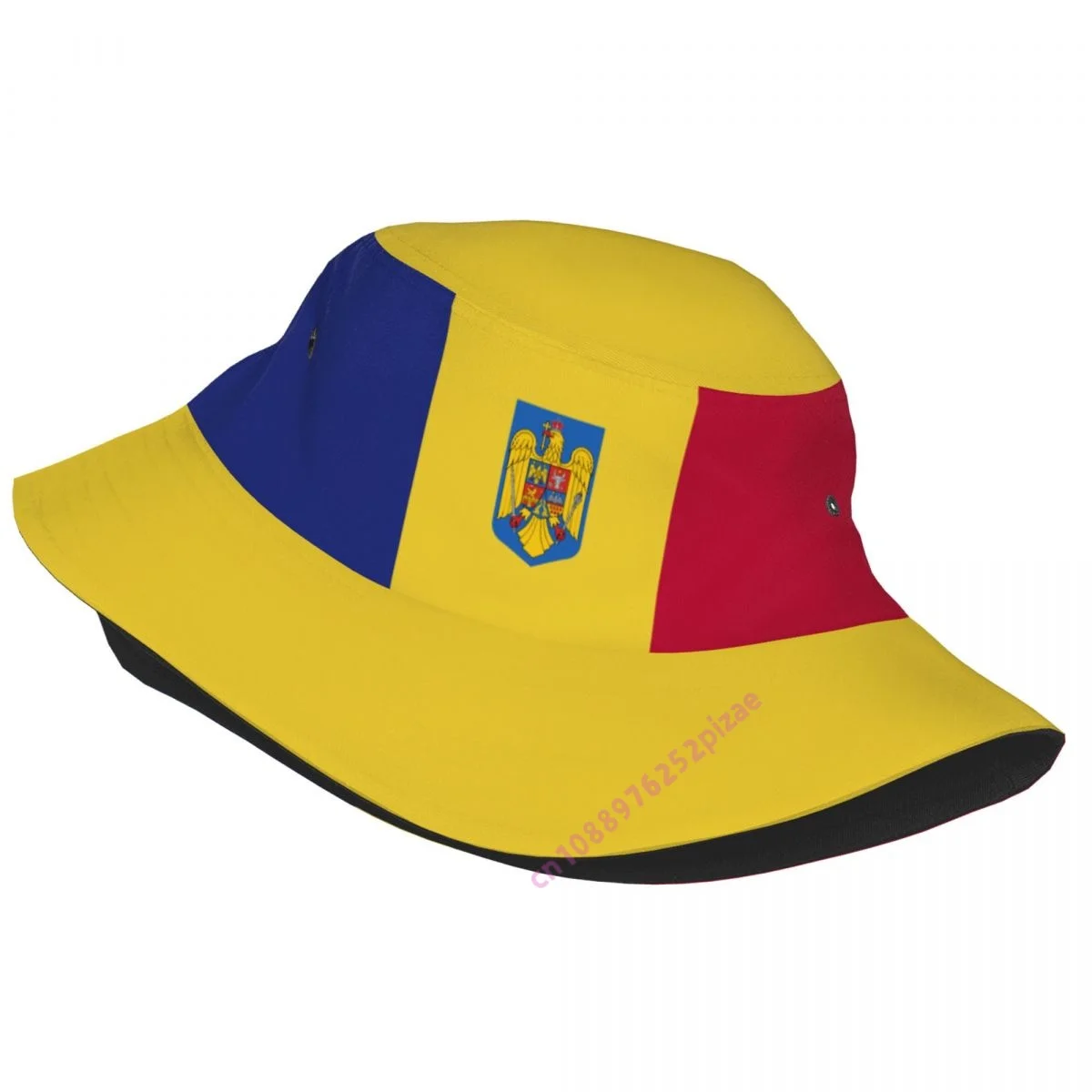 

Romania 3D Flag Men Women Bucket Hat Outdoor Sun Protection Cap Breathable Mesh For Fisherman Camping Hiking