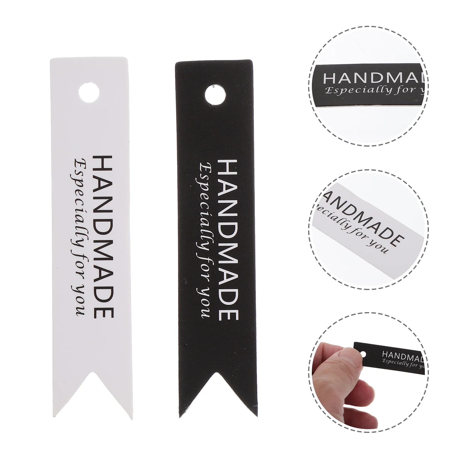 100 Pcs Paper Tags For Candles Handmade Hanging Tags Diy Gift Tags With Hole Cards Card Stock Office School Supplies