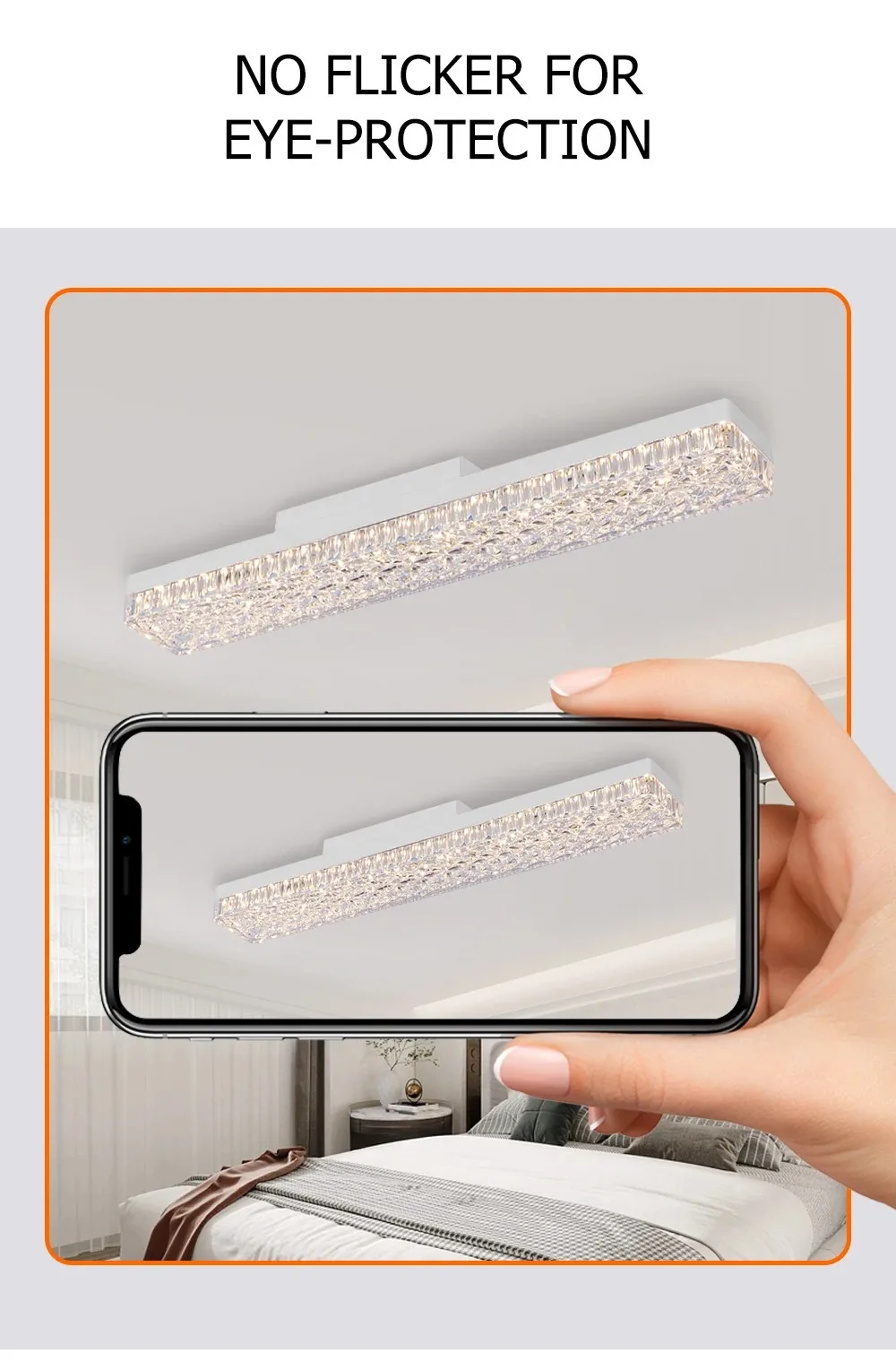 E27 LED Lamp Strip Tube Lighting Ac85-265V 18W/24W 6000K Bulb Adjustable Direction 360° Indoor Cold White Long Crystal Bulb
