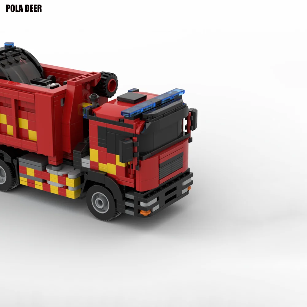 Poladeer-décennie s de construction assemblés pour garçon, modèle de jouets, cadeau de vacances, London Fire Brigade, Prime Mover, Bobcat, design créatif, 972 pièces