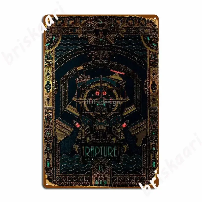 Bioshock Rapture Metal Signs Club Home Classic Painting Décor Cinema Tin sign Posters