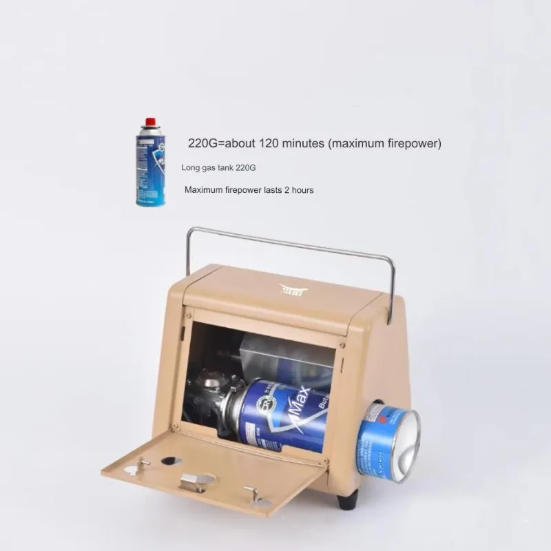 سخان غاز محمول متعدد الوظائف للشتاء والتخييم في الهواء الطلق مع وظيفة الطبخ وموقد وظيفة الاحترار