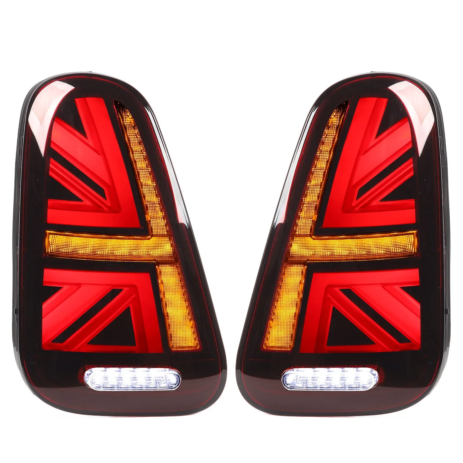 For Mini Cooper R50 R52 R53 2001 2002 2003 2004 2005 2006 1 Pair Red LED Tail Light With Dynamic Turn Signal Rear Brake Lamp