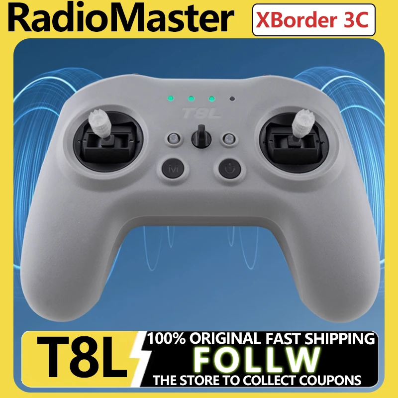 

RadioMaster T8L ELRS X5 Радиоконтроллер Hall Gimbals 2,4 ГГц ExpressLRS Встроенный легкий 10-100 МВт Регулируемые подарки для геймеров