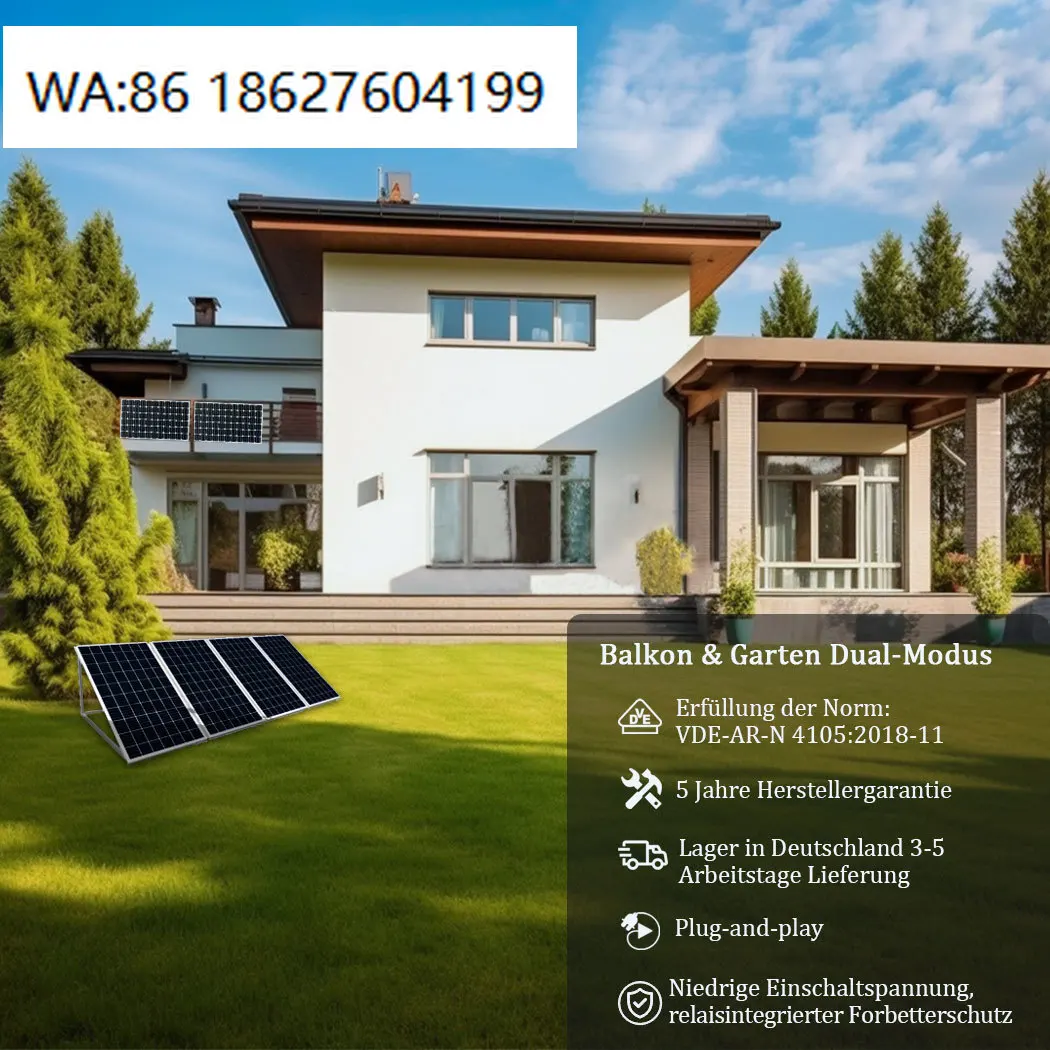 800W Battery Energy Storage Grid Tie Micro Inverter OEM Custom Balcony  Solar System Kit