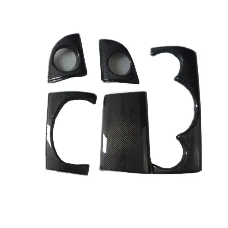 Real carbon fiber modified interior center console replacement interior instrument cover