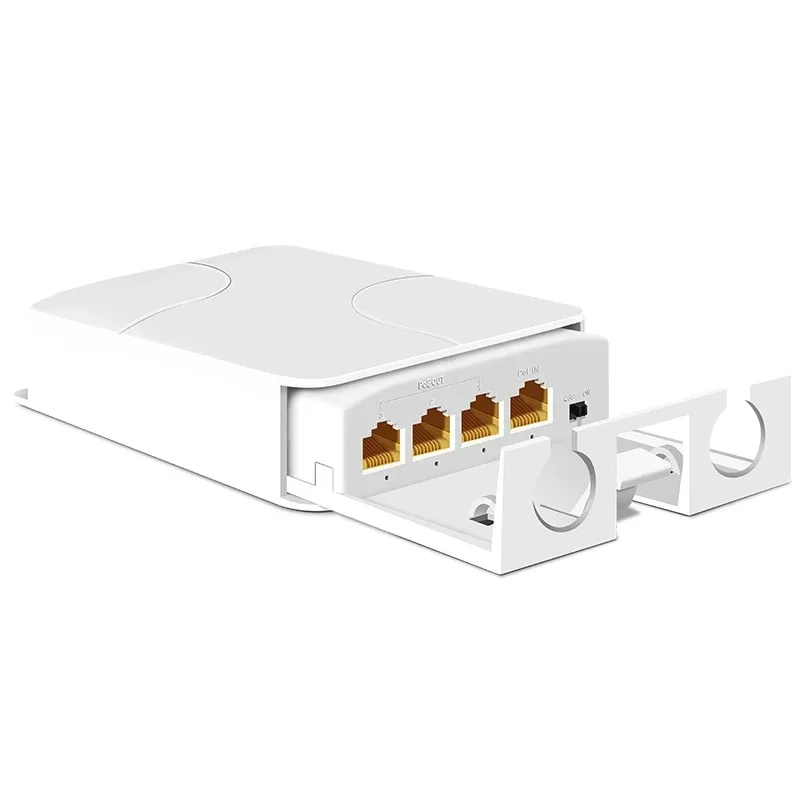 

4/5 Port Waterproof POE Extender 4 Port Repeater 100Mbps Outdoor Network IP55 VLAN 44-57V for POE Camera Wierless AP