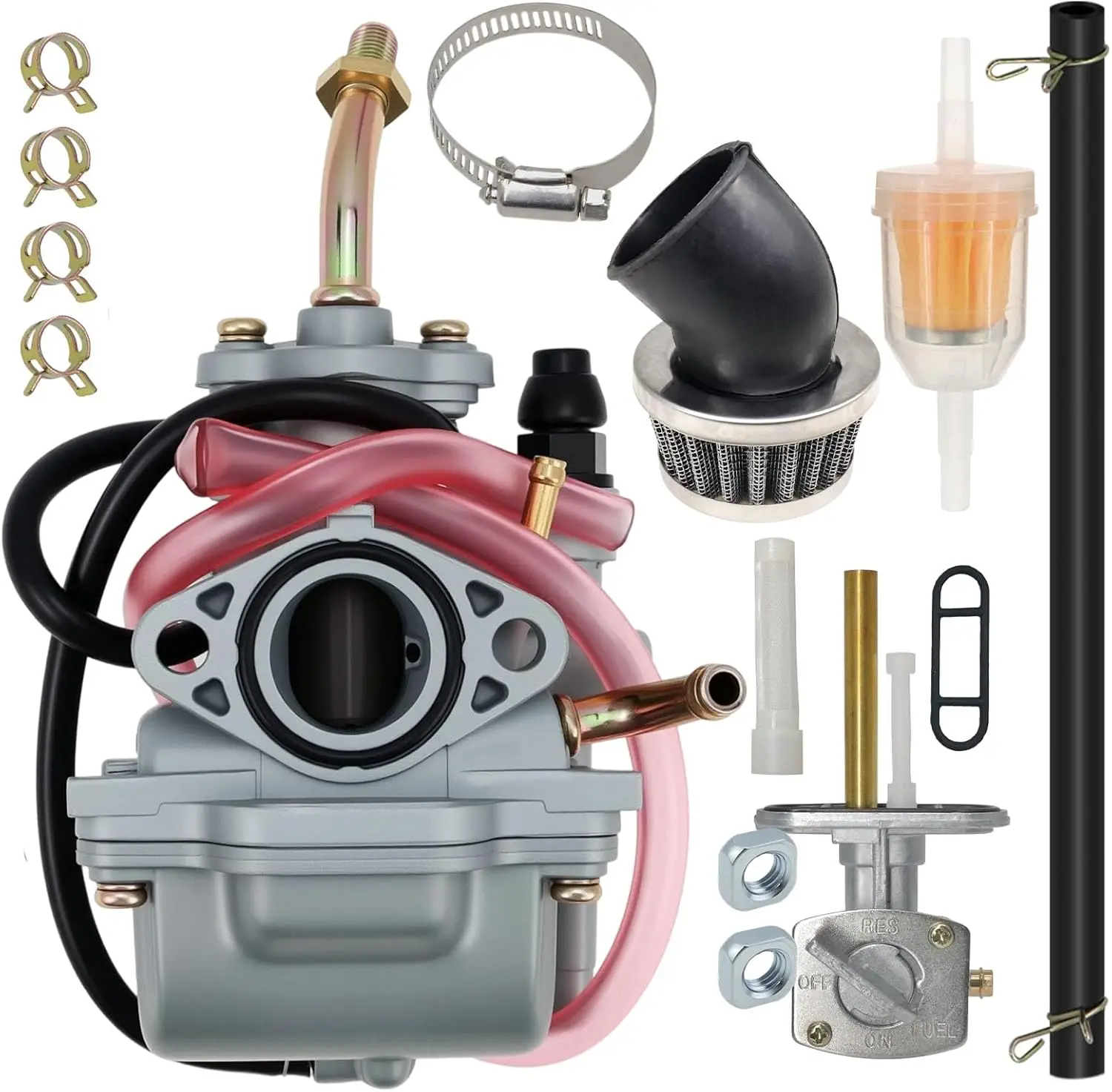 Carburetor Fit for Yamaha TTR90 2000-2003 TTR90E 2003-2007 Carb Replace 5HN-14101-00-00 5HN-14101-10-00 with Fuel Valve