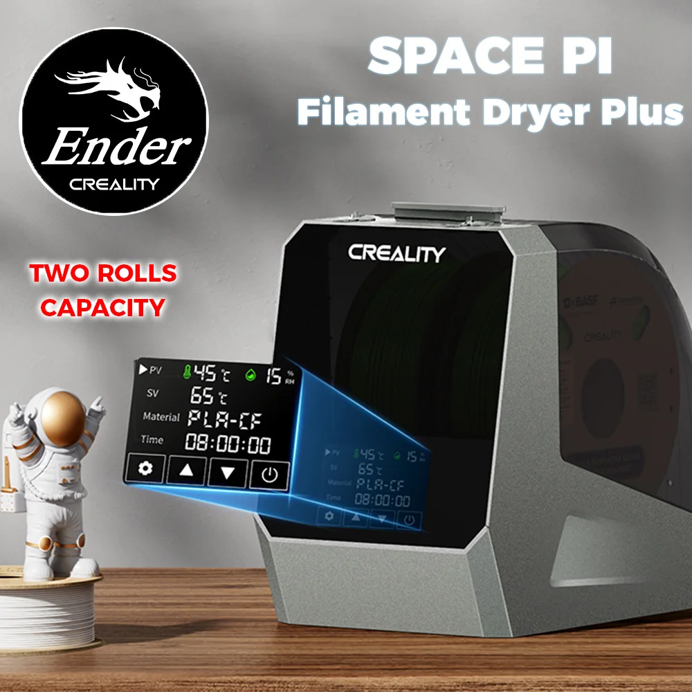 New Creality Space Pi Filament Dryer Plus 160W Upgraded Two Rolls Capacity Double Drying Two Rollscapacity for 2KG Filament