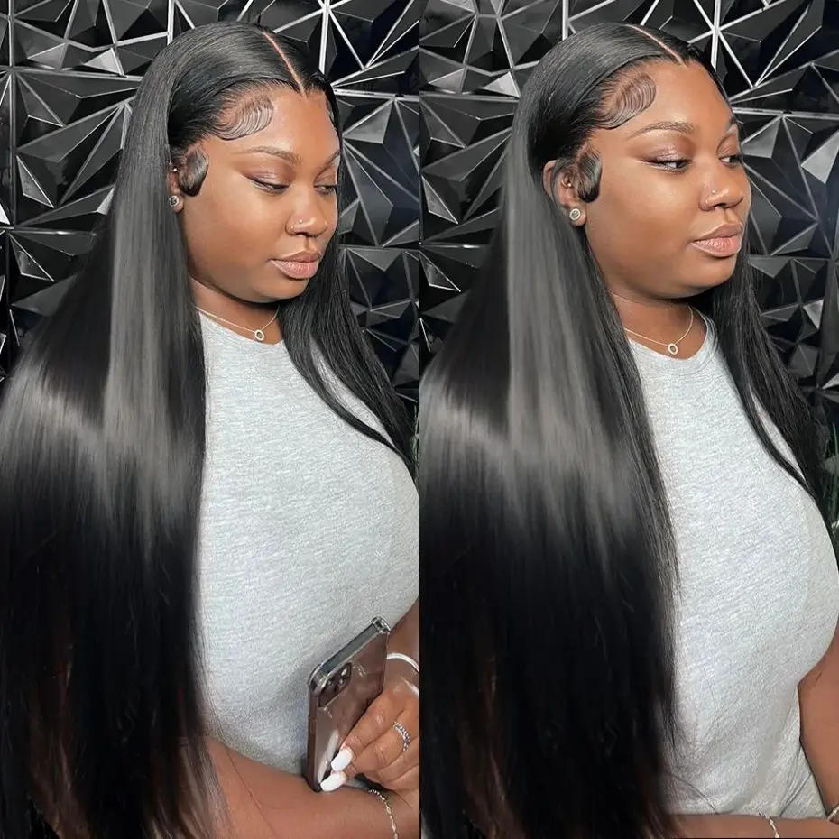 

Indian Straight 13x4 HD Lace Front Wigs For Women 180% 4x4 Lace Closure Remy Human Hair Wig 13x6 Lace Frontal Wig Pre Plucked