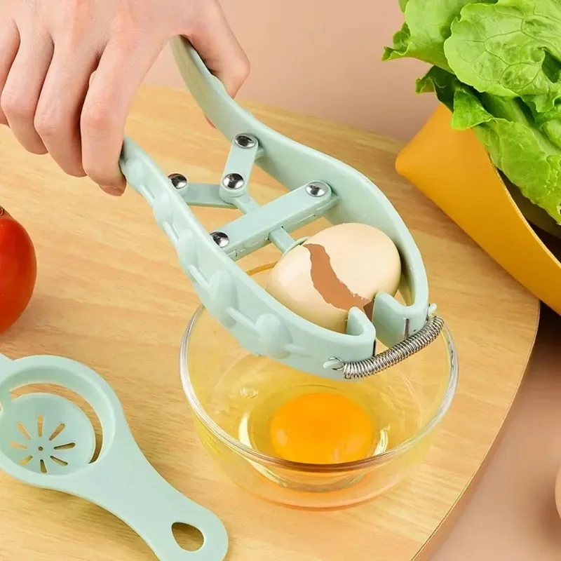 Egg Clip Spring Design Egg Opener Lightweight Yolk and Egg White Separator Eggshell Cutting Tool