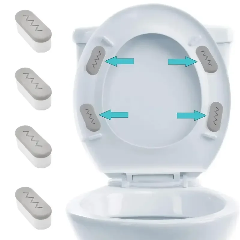 4pcs Toilet Seat Bumper, Bidet Seat Bumpers With Strong Buffer And Adhesive Function For Bidet Attachment, Keep Your Toilet Seat image 2