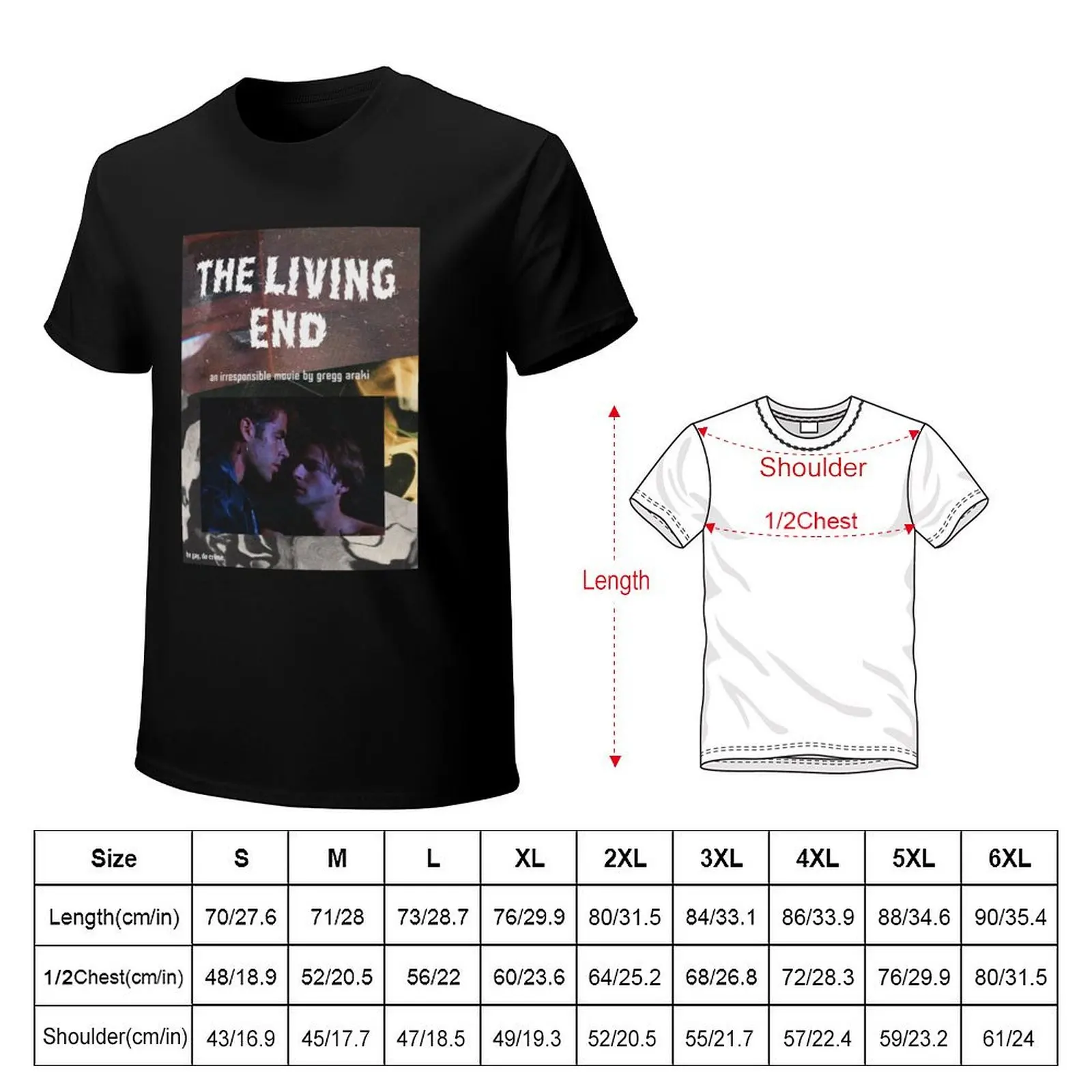 the living end gregg araki T-Shirt Classic Crew Neck Cotton T-Shirt