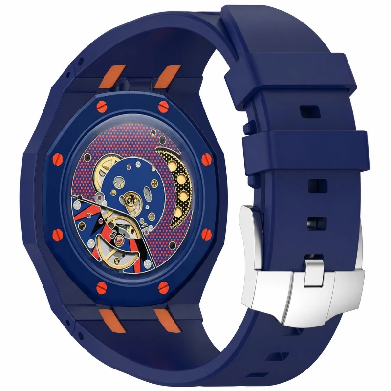 Correa de reloj integrada para AP y Swatch Royal Pop, reloj de bolsillo, accesorios de reloj de pulsera de repuesto de silicona deportivos a la moda