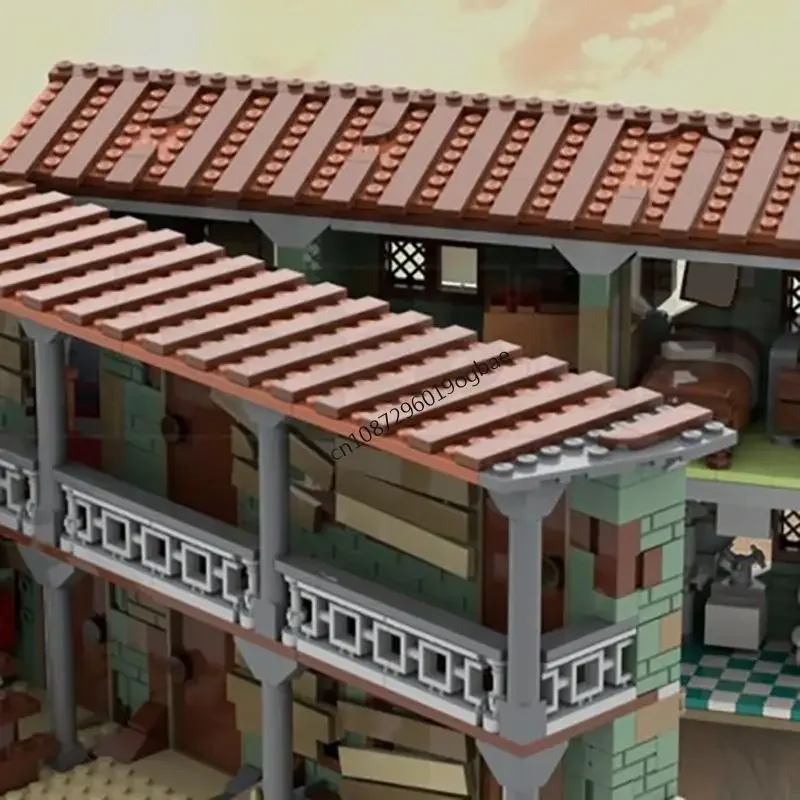 Novo 3114 pçs série de jogos famosos novac motel dinky moc vista rua modelo blocos de construção diy ideias criativas brinquedo do miúdo presentes aniversário