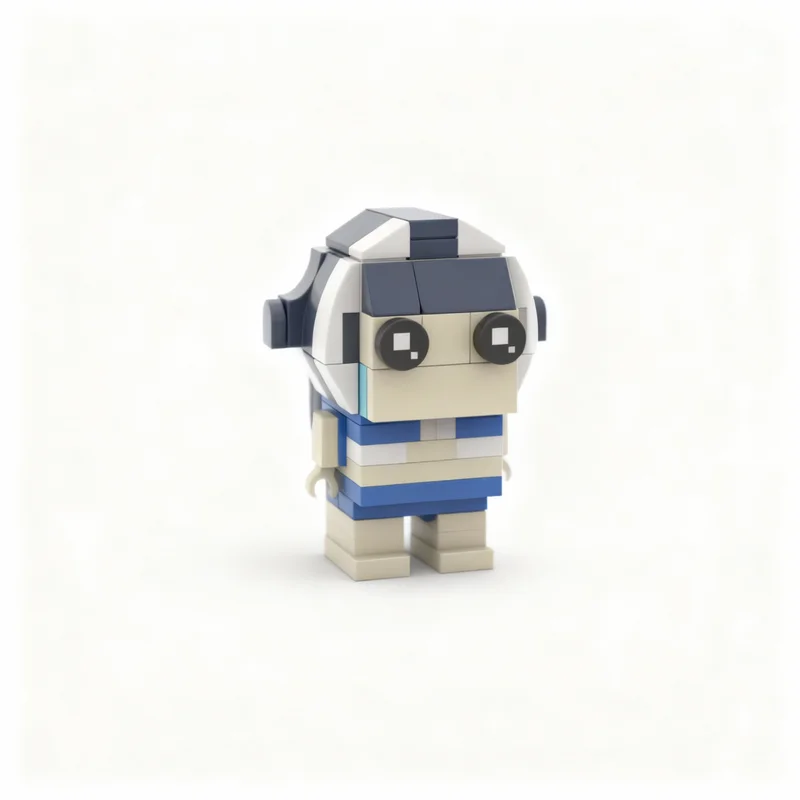 119pcs MOC Chibi Shylily BrickHeadz Model Toys Building Blocks Architecture Christmas Gift Display 3D Collection Idea Creative
