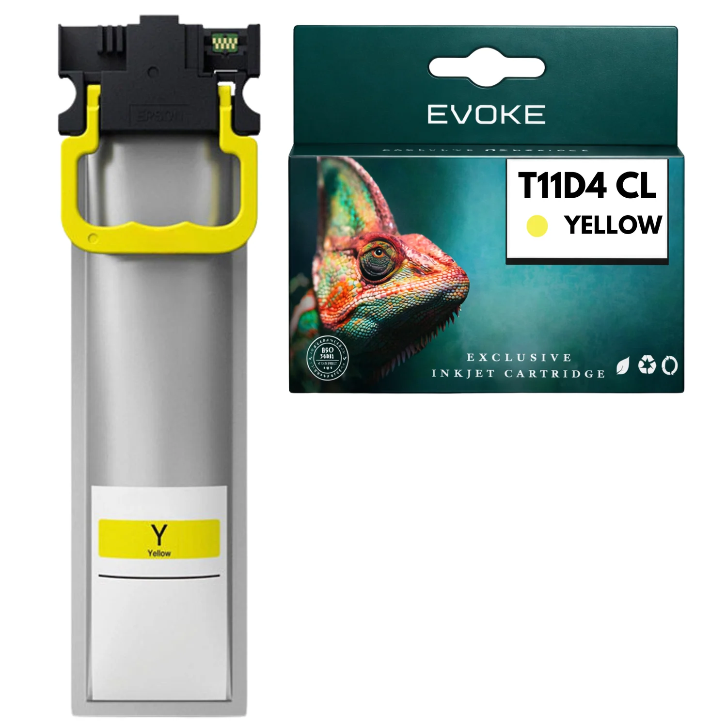Evoke Compatibele Inkt voor Epson T11D4 C13T11D440 Geel Wf-C5390Dw Wf-C5890Dwf