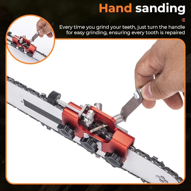 Imagem -05 - Durável Motosserra Sharpener Jig Cadeia Manual de Afiação Mais Serra Elétrica Cabeça Pcs