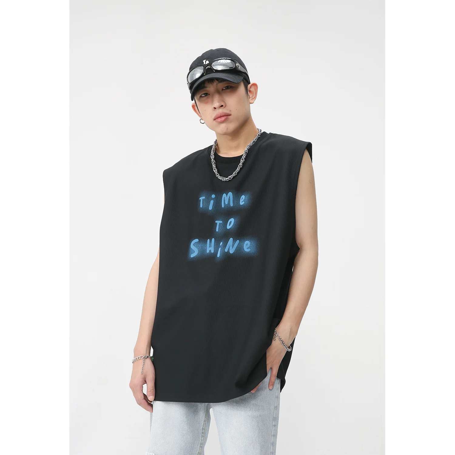 

Men hip-hop casual fashion men's High Street Retro Street clothing t-shirt jacket Harajuku Retro