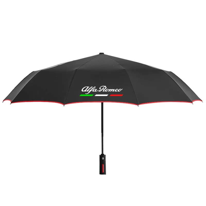Car Automatic Folding Windproof Sunshade Umbrella For Alfa Romeo GT 147 156 159 166 Giulia Tonale Stelvio Giulietta Mito Milano