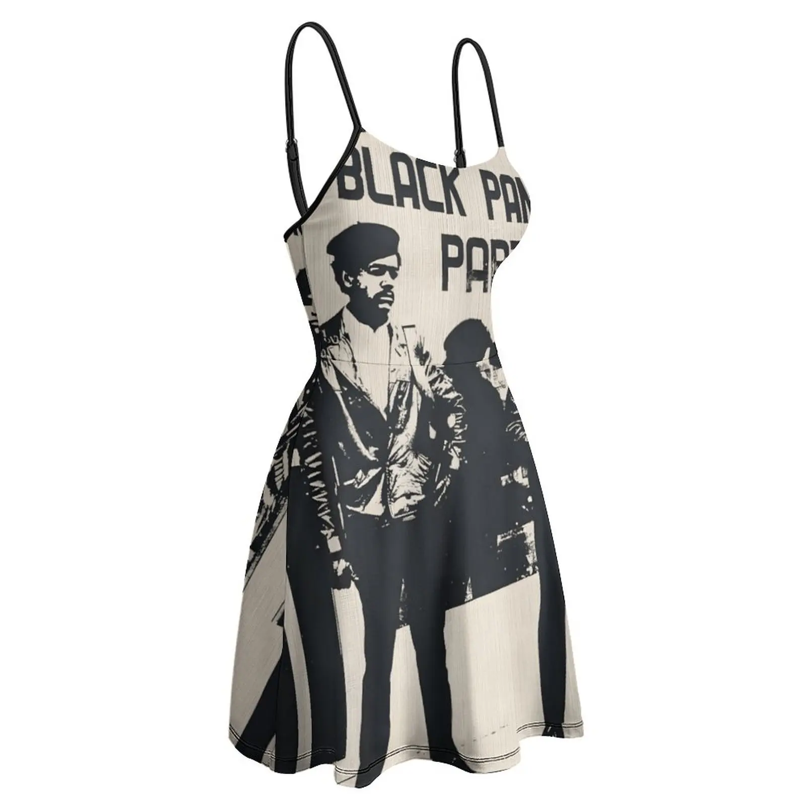 فستان نسائي من Black Panther Party Members فساتين كاجوال كلاسيكية غريبة للنوادي النسائية #4