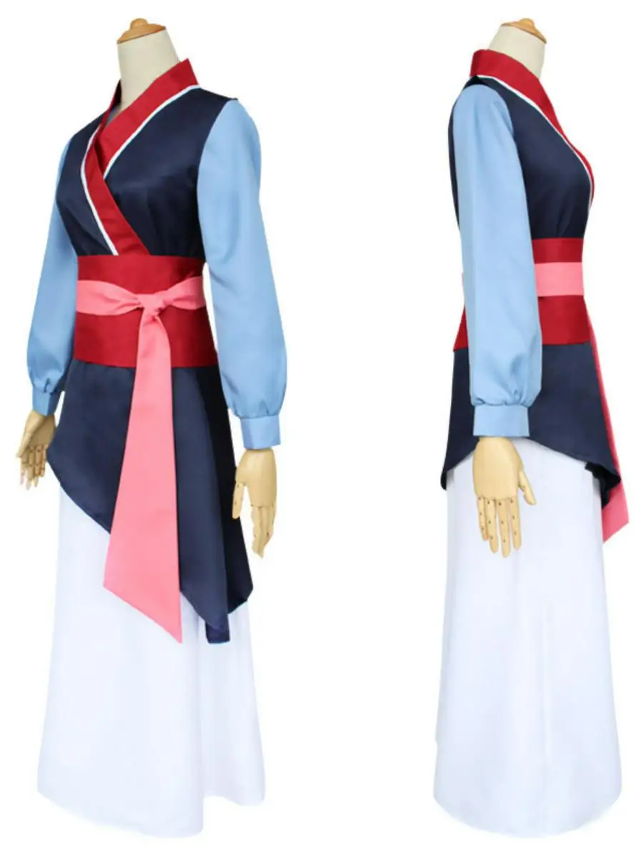 loween Costume Clothes Children's Clothing Hua Mulan Stage Costume Ethnic Cotton Traditional Chinese Women's Clothing