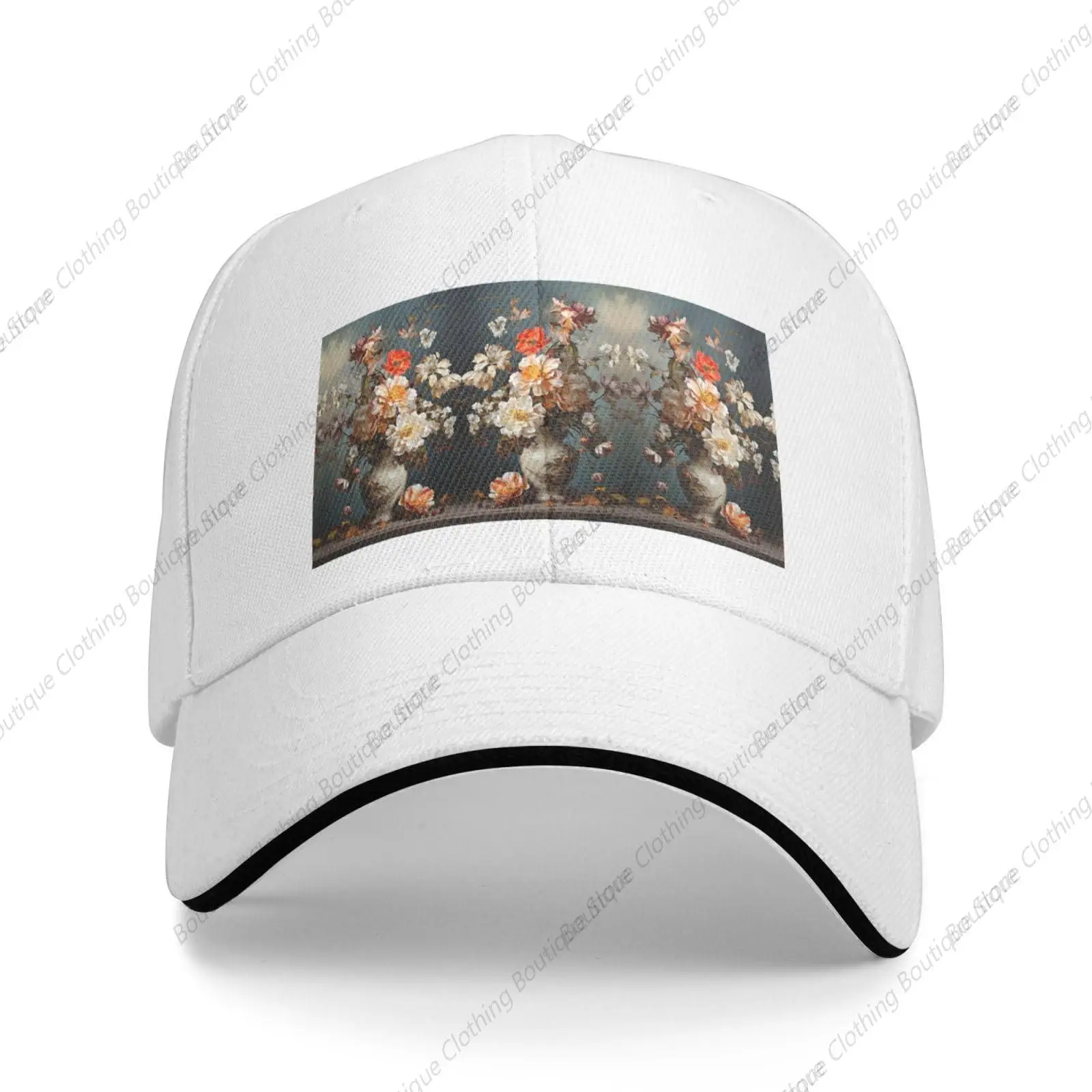 

Flowers in a Vase Comfortable and Breathable Casual Sandwich Baseball Cap Suitable for daily use, going out, sports, traveling