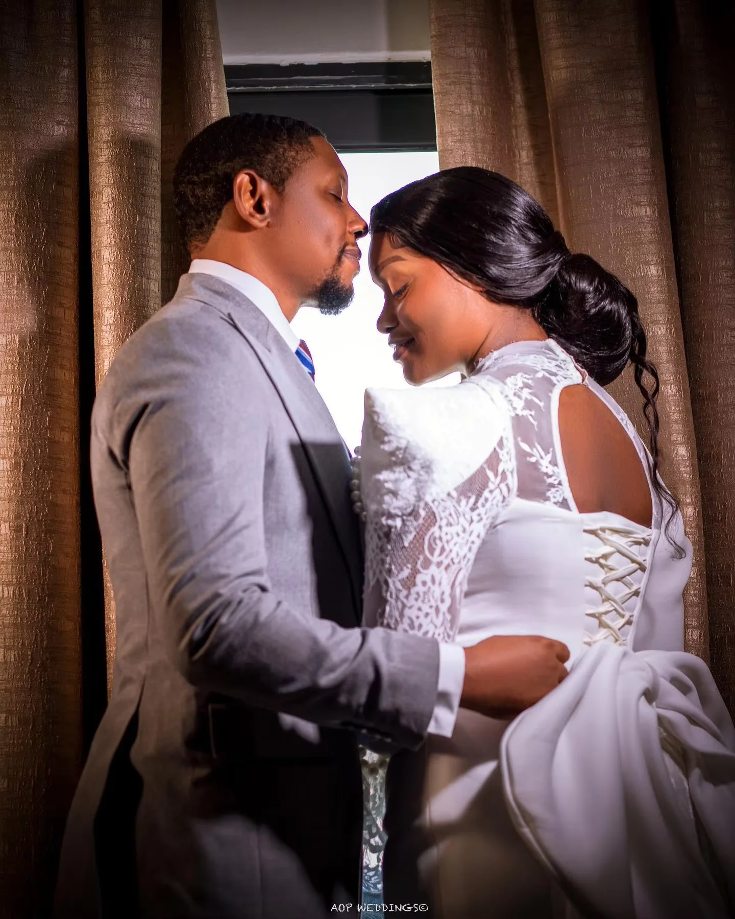 Aso Ebi Civil Wedding Dresses for Bride Long Sleeve Tea Length Lace Africa Bridal Reception Gowns robe mariage civile Customized