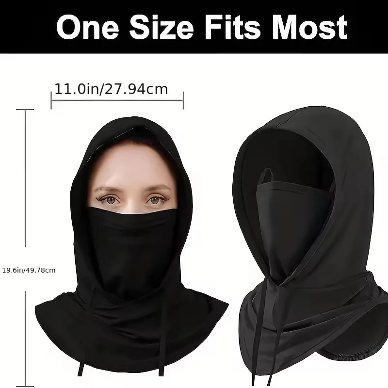 1Pc Balaclava Hat Breathable Sunscreen Quick Dry Cycling Full Head Mask Anti-UV Unisex Motorcycle Fishing Face Mask Hood Hat - view 5