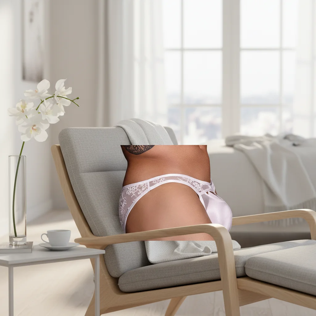 

One Size Men Lace Oil Shiny Sheer Briefs Tanga Underwear Low Rise Hollow Out Pouch Elastic Sexy Panties Shorts