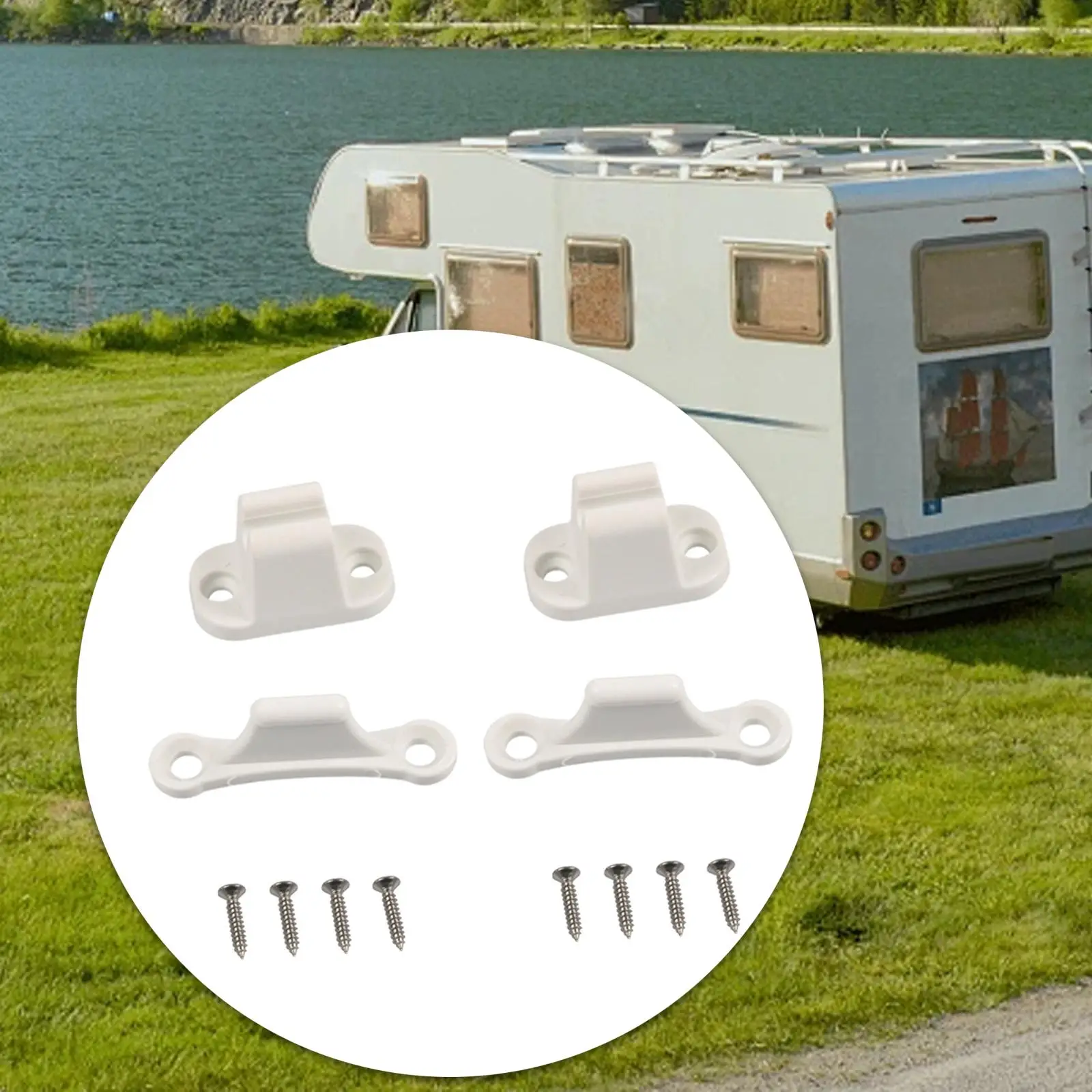 2x RV باب التجنيب الصيد كليب أجزاء النايلون إبقاء الباب مفتوحة خارج توقف الباب