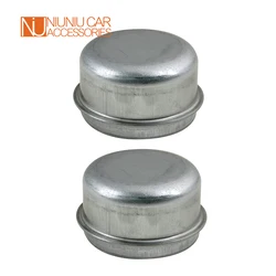 Tapa antipolvo de Metal de repuesto, cubierta de grasa de rodamiento de remolque, cubo de rueda, caravana, barco, RV, accesorios de piezas, 50mm, 2 piezas