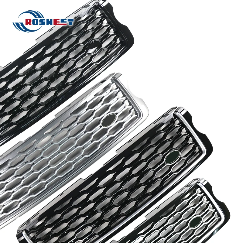 Racing Grills For Land Rover Range Rover Vogue 2013-2017 L405 Upgrade 2018-2022 Style Front Bumper Grille