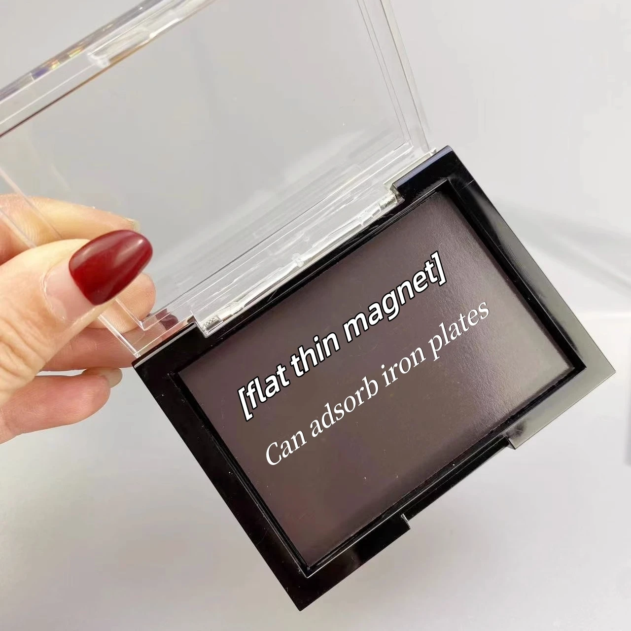 6-Color Eyeshadow Palette Replacement Empty Box with Iron for Makeup Organization Blush Highlighter Concealer Lip Gloss