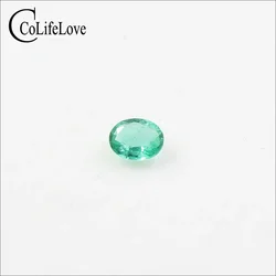 Echte Natuurlijke 3Mm * 4Mm Ovale Vorm Smaragd Losse Edelsteen Voor Sieraden Diy Groothandelsprijs Smaragd Losse Steen