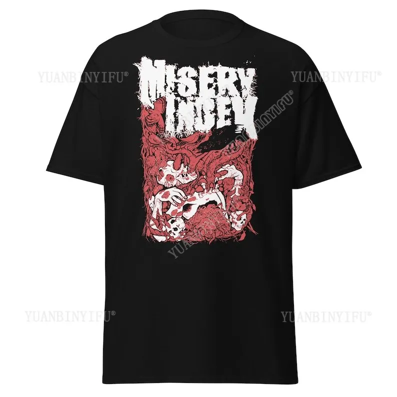 Misery Index T-Shirt Old School Death Metal Band Merch Vintage Metal Clothing Deathgrind Apparel
