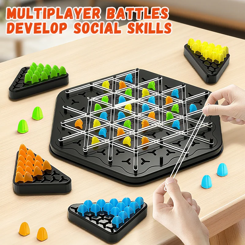 2025 Chain Triangle Chess Splendor Duel Board Game Strategy for Kids and Adults Fun Family  Logic Chess Tabletop