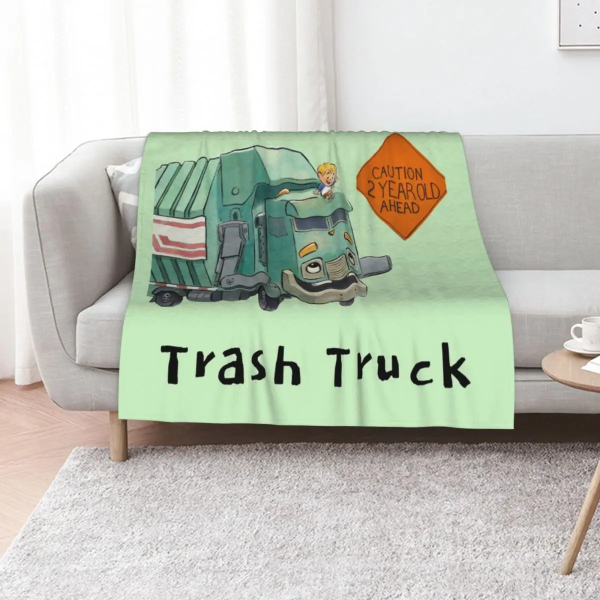 

Trash Truck cartoon Netflix Throw Blanket Plush cosplay anime Moving Furrys Blankets