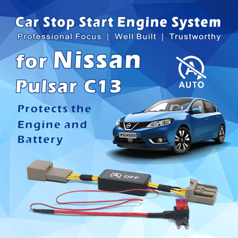 Car Start Stop switch default closer For Nissan Pulsar TIIDA C13 Auto Start-Stop cancel Engine System smart kit