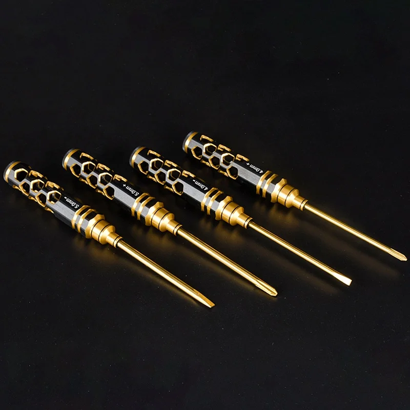 RC Remote Control Model Car Repair Tool Screwdriver with Metal Hollow Handle 4.0 5.0 Slotted Screwdriver Phillips Screwd